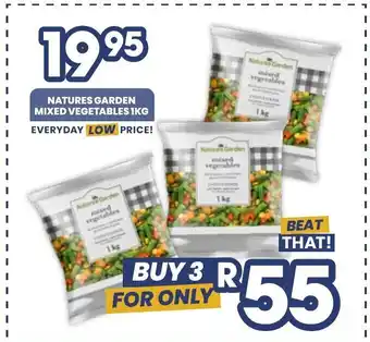 Econo Foods Natures Garden Mixed Vegetables 1kg offer