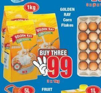 Boxer Golden ray corn flakes 3 offer