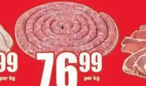 Boxer Boerewors offer