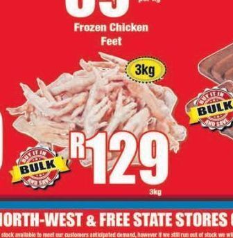 Boxer Chicken feet offer