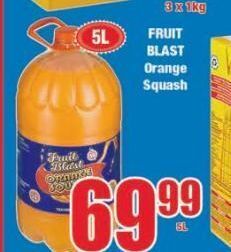 Fruit blast orange juice