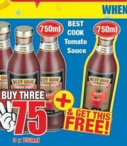 Boxer Best cook tomato sauce 3 offer