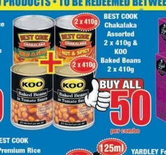 Boxer Koo baked beans offer