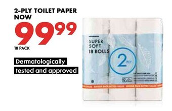 Woolworths 2-Ply Toilet Paper 18 Pack offer