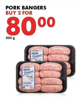 Woolworths Pork Bangers 500g offer