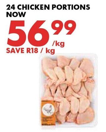 Woolworths 24 Chicken Portions offer