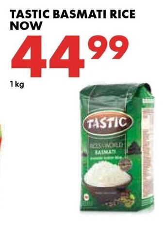 Woolworths Tastic Basmati Rice 1kg offer