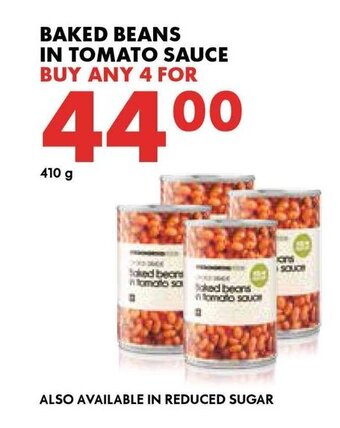 Woolworths Baked Beans in Tomato Sauce 410g offer