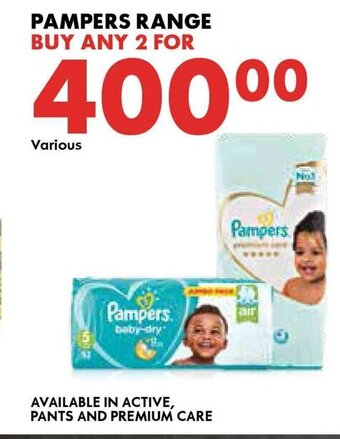 Woolworths Pampers Range offer
