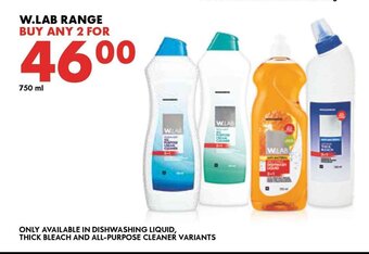 Woolworths W.LAB Range 750 ml offer