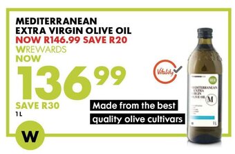 Woolworths Mediterranean Extra Virgin Olive Oil 1L offer
