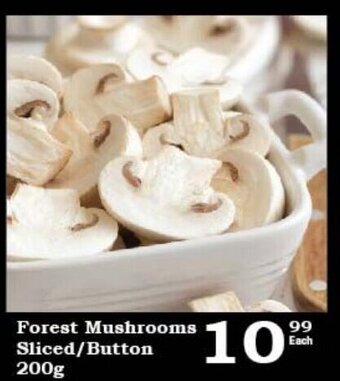 Forest Mushrooms Sliced /Button 200g