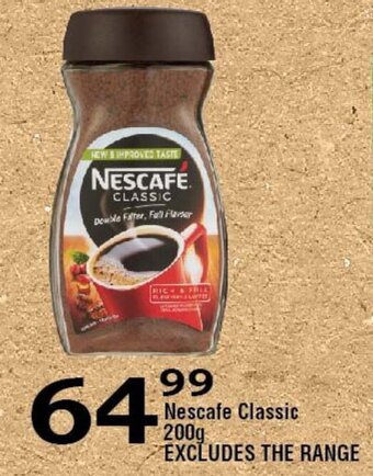 Oxford Freshmarket Nescafe Classic 200g offer