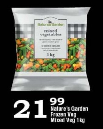 Oxford Freshmarket Nature's Garden Frozen Veg Mixed Veg 1kg offer