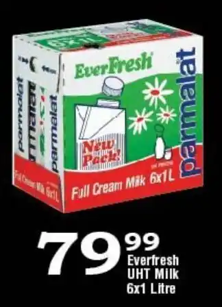 Oxford Freshmarket Everfresh UHT Milk 6x1 Litre offer