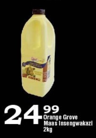 Oxford Freshmarket Orange Grove Maas Insengwakazi 2kg offer