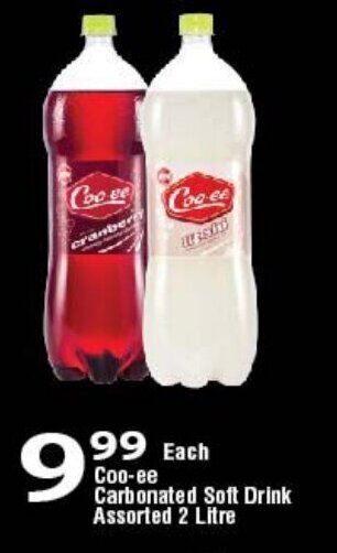 Oxford Freshmarket Coo-ee Carbonated Soft Drink Assorted 2 Litre offer