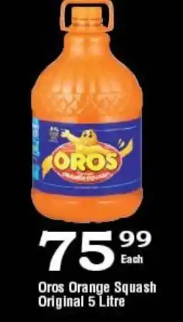 Oxford Freshmarket Oros Orange Squash Original 5Litre offer