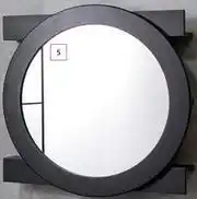 Builders Warehouse Hollywood Round Slide Mirror Cabinet Black & White 769869 769870 offer