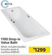 Builders Warehouse Betta 1700 Drop In Value Bath offer