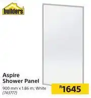 Builders Warehouse Builders Aspire Shower Panel White-900mm x 1.86m offer