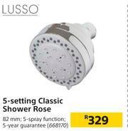 Builders Warehouse Lusso 5 Setting Classic Shower Rose offer