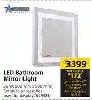 Builders Warehouse Bright Star Lighting LED Bathroom Mirror Light offer