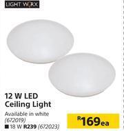 Builders Warehouse Lightworx 12W LED Ceiling Light-Each offer
