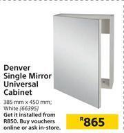 Builders Warehouse Denver Single Mirror Universal Cabinet-385mm x 450mm offer