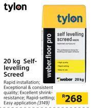 Builders Warehouse Tylon Self-Levelling Screed-20Kg offer