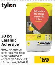 Builders Warehouse Tylon Ceramic Adhesive-20Kg offer