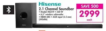 Makro Hisense 2.1 Channel Soundbar 320w offer