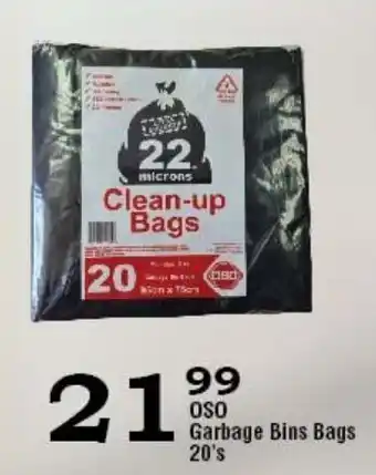 OSO Garbage Bins Bags 20's