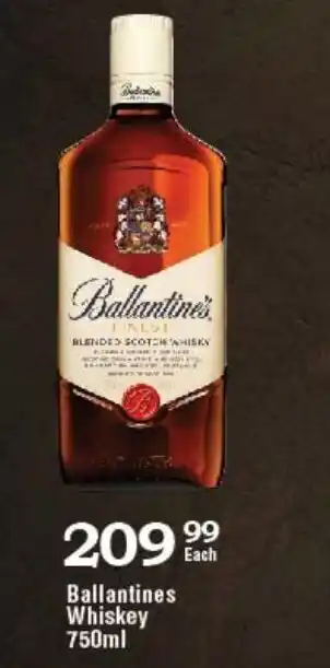 Ballantine's Whisky 750ml
