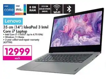Makro Lenovo IdeaPad 3 Intel Core i7 Laptop 35cm offer