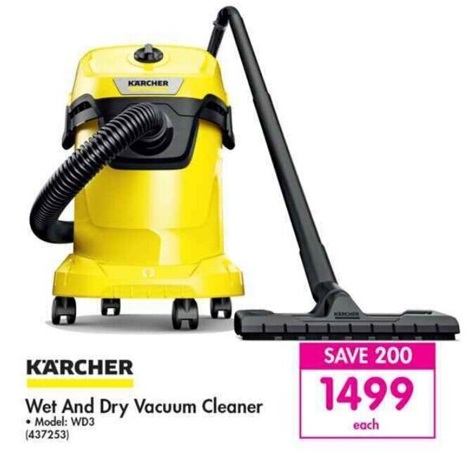 K'a'rcher Wet and Dry Vacuum Cleaner offer at Makro