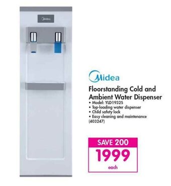 Makro Midea Floorstanding Cold and Ambient Water Dispenser offer