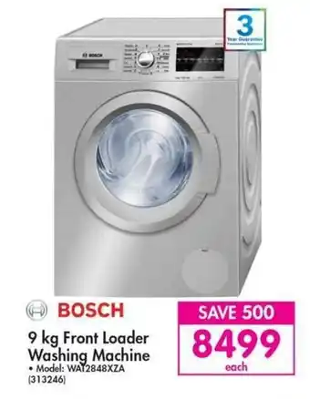 Makro Bosch Front Loader Washing Machine 9kg offer
