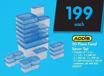 Makro Addis Food Saver Set 50-piece offer