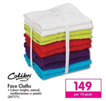 Makro Colibri Towels Face Cloths 10 pack offer