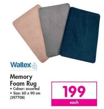 Makro Waltex Memory Foam Rug 60 x 90cm offer