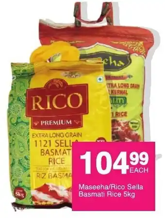 Save Masseha/Rico Sella Basmati Rice 5kg offer