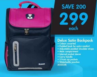 Makro Delux Satin Backpack offer