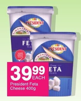 Save President Feta Cheese 400g offer