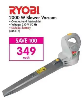 Makro Ryobi Blower Vacuum 2000w offer