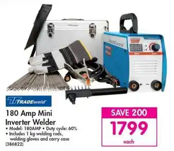 Tradeweld Mini Inverter Welder 180amp