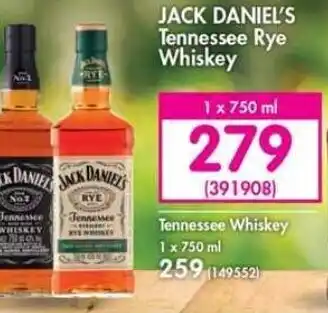 Makro Jack Daniel's Tennessee Rye Whiskey 750ml offer