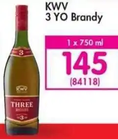 Makro KWV Three Year Old Brandy 750ml offer