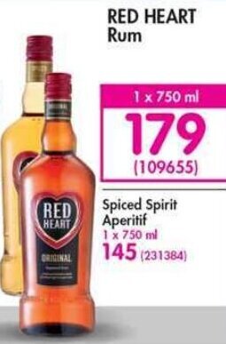 Makro Red Heart Rum 750ml offer