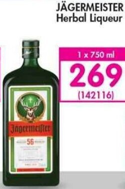 Makro Jägermeister Herbal Liqueur 750ml offer